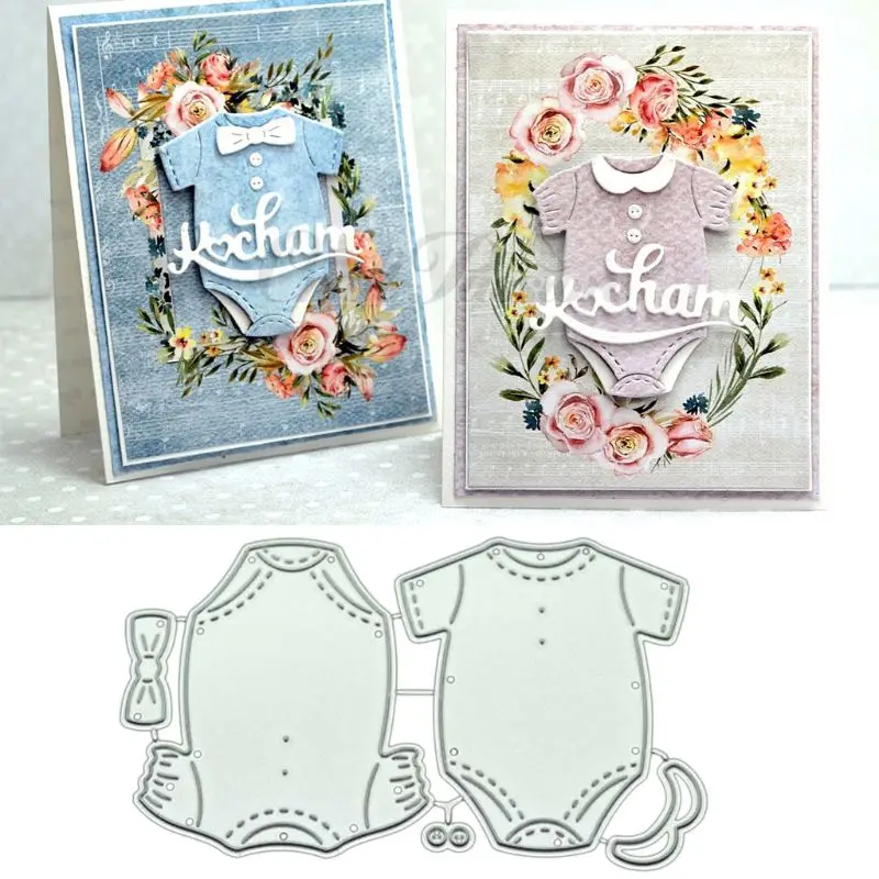 kf-Hb158d07a299749df847eaef249f76e82Q Baby Clothes Metal Cutting Dies Blade Punch Stencils - Image 1