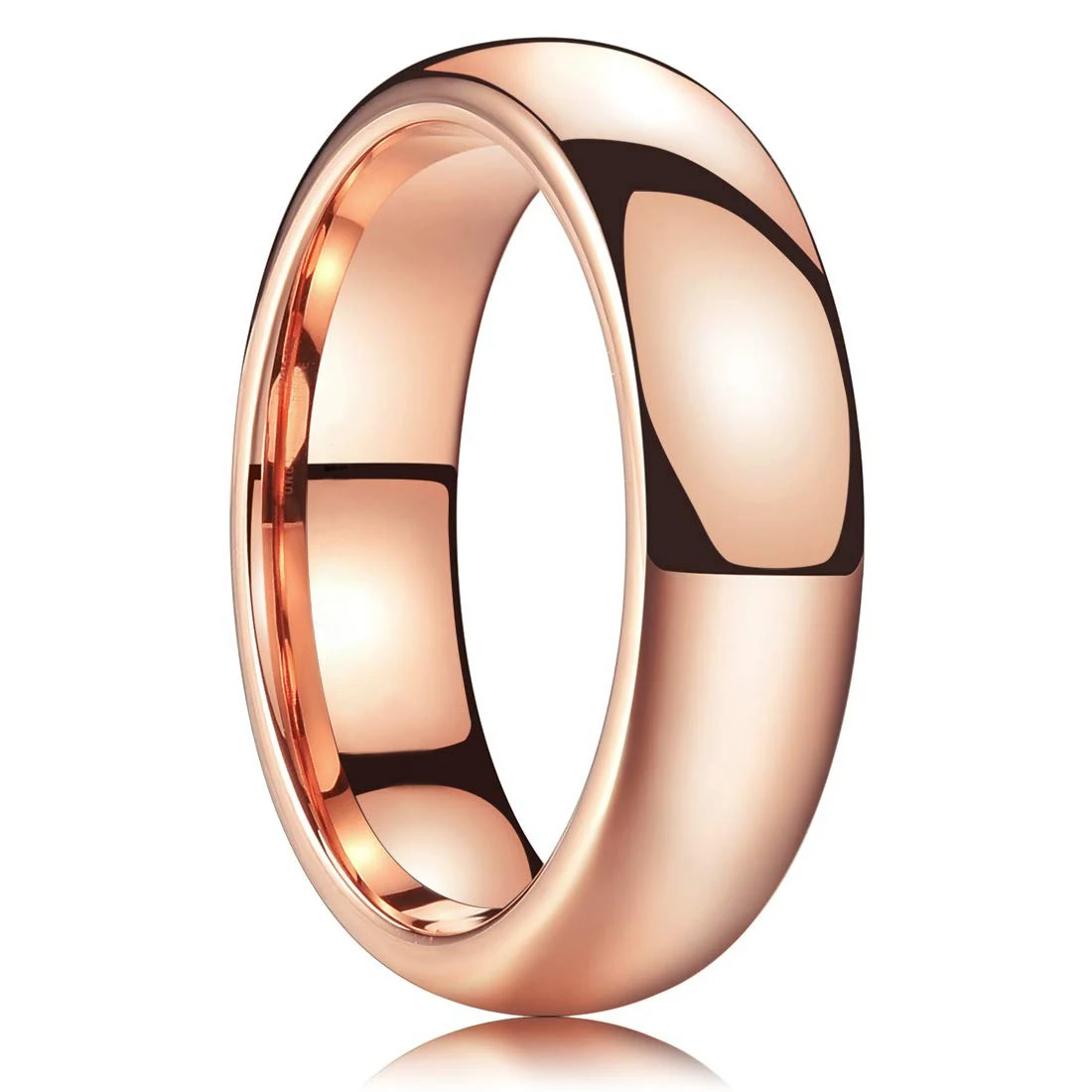 kf-S0647db9bab5f4258b66857b8add0bb70f Fashion 6mm Rose Gold Color Titanium Steel Rings For Men - Image 1