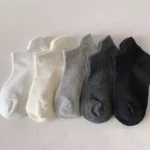 Pure Cotton Baby Short Socks Breathable Sweat Absorbing Kids Boat Sock