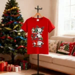 Snoopys Christmas Round Neck Short Sleeved
