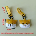 Japan Shiba Inu PU Keychain Kawaii Animal Dog Backpack Pendant - Image 3