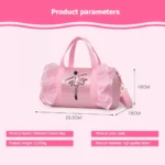 2022 New Ballet Dance Bags Pink Girls Sports Dance Kids Backpack - Image 6