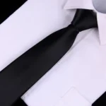 Black Clip On Tie Security Ties For Men - Image 3