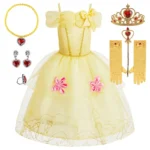 Anime Cosplay Children Princess Style Belle Halloween