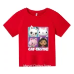 Anime gabbys Dollhouse tshirt kids print streetwear Boys Girls cute casual fashion - Image 5