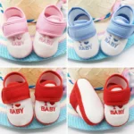 Cotton Bottom Baby Sneakers Anti-Slip Kids Soft Soled Shoes