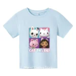 Anime gabbys Dollhouse tshirt kids print streetwear Boys Girls cute casual fashion - Image 2