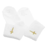Baby Baptism White Booties 0-1 Year Soft Cotton Newborn Hosiery Infant Socks - Image 5