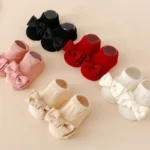Princess Girls Ribbon Bow Socks Spring Summer Floor Sock