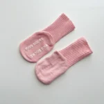Non Slip Baby Floor Socks Solid Color Kids Mid Tube Sock - Image 4