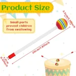 14 Pcs Lollipop Drum Mallet Sticks Round Rainbow Hammer - Image 5