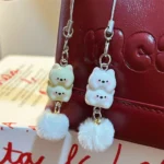 Resin Phone Lanyard Cute Keychain Plush Ball for Phone Accessory - Image 6
