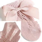 Princess Kids Bow Stockings Mosquito Proof Summer Mesh Long Socks - Image 6