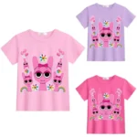 Girls Sprunki T Shirt Kids Incredibox T-shirts Toddler Girls Short Sleeve
