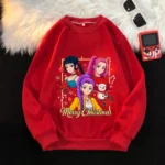 K-Pop Demon Hunters Christmas Kids Round Neck Pullover