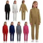 Kids Girls Mechanic Coverall Flight Suit - Image 5