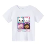 Anime gabbys Dollhouse tshirt kids print streetwear Boys Girls cute casual fashion