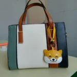 Japan Shiba Inu PU Keychain Kawaii Animal Dog Backpack Pendant - Image 5