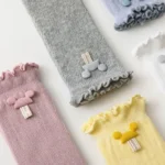 Solid Color Baby Knee Over Socks - Image 6