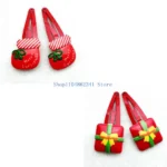 5asd 1Pc Snowman Hairpins Christmas Barrettes Kids Hair Clips Accessories
