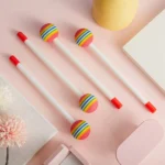 14 Pcs Lollipop Drum Mallet Sticks Round Rainbow Hammer - Image 2