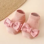 Princess Girls Ribbon Bow Socks Spring Summer Floor Sock - Image 6