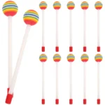 12 Pcs Lollipop Drumsticks Premium Materials Smooth Surface