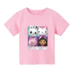 Anime gabbys Dollhouse tshirt kids print streetwear Boys Girls cute casual fashion - Image 4