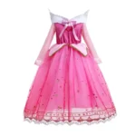 Sleeping Beauty Costume for Girls Aurora Dress Long Sleeves Off Shoulder - Image 4