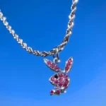 2022 New Fashion Net Red Zircon Rabbit Ladies Necklace