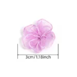 20-100Pcs 3cm Snow Gauze Pentagonal Flower Artificial Mesh - Image 2