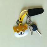 Japan Shiba Inu PU Keychain Kawaii Animal Dog Backpack Pendant - Image 2