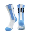 Children M10 Blue Yellow C7 Kids Futbol Socks For Boys Soccer - Image 2