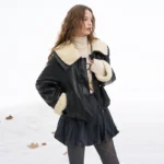 ELFSACK 2025 Winter New Arrivals Y2K Vintage Solid Plush - Image 2