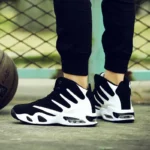 Large Size PU Leather Air Mattress Sports Shoes for Men High Top Sneakers for Men - Image 5