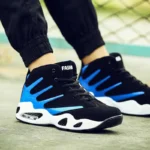 Large Size PU Leather Air Mattress Sports Shoes for Men High Top Sneakers for Men - Image 4