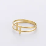 Skyrim Stainless Steel Cross Rings for Men