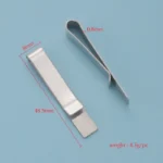 10pcs Mirror stainless steel minimalist European and American style suit tie clip - Image 6