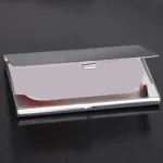 1Pcs Portable Metal Business Card Holder Stainless Steel
