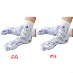 49ME Women Men Acupressure Reflexology Socks 2 Toe Split