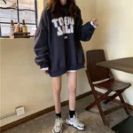 Hooded Hoodies Women Print Letter Sweatshirt Pullovers - Image 5