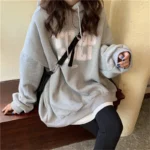 Hooded Hoodies Women Print Letter Sweatshirt Pullovers - Image 2
