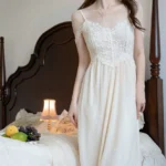 Womens Sexy Slip Nightdress Autumn Princess Sleepshirts Vintage - Image 6