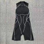 Sculpting Butt Lift Yoga Bodysuit Seamless Color Block Gym Wear Workout - Image 5
