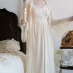 Womens Sexy Slip Nightdress Autumn Princess Sleepshirts Vintage