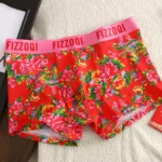 Cotton Flower Print Underpants Couple Men Boxers - Image 4