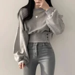 Women Sweatshirts Long Sleeve O Neck