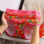 Cotton Flower Print Underpants Couple Men Boxers - Image 5