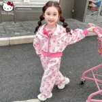Kawaii 2Pcs Children Cartoon Anime Sports Set - Image 2