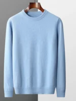 Simple Men Sweater 100% Merino Wool Pullover - Image 4